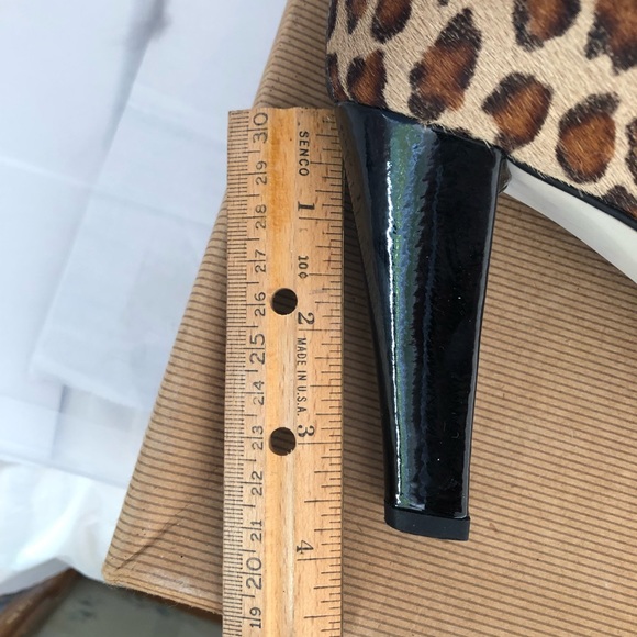 Massimo Baldi NWOT animal print open toe pump - Picture 8 of 8